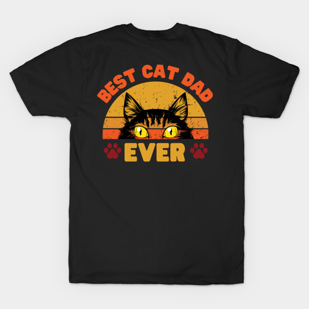 Best cat dad ever retro sunset - Funny by Adisa_store